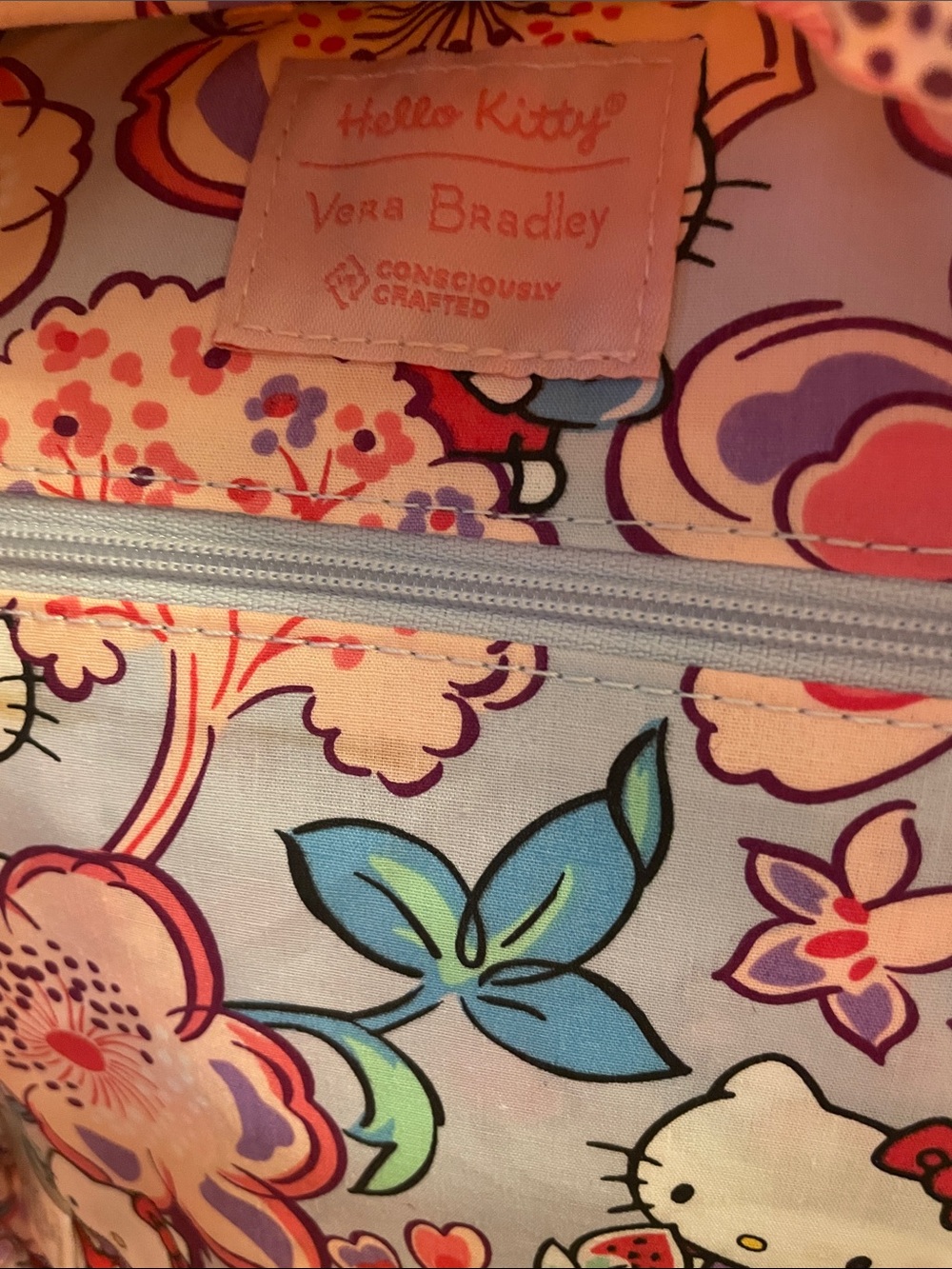 Vera Bradley Pink Quilted Hello Kitty Mini Backpack - Picture 3 of 4